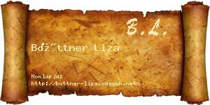 Büttner Liza névjegykártya